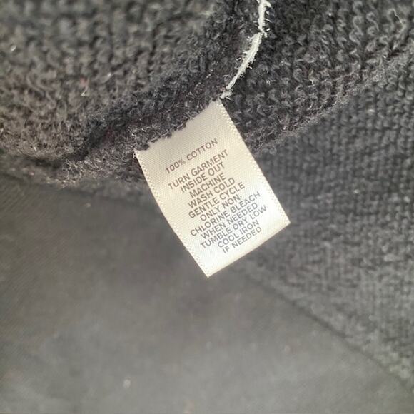 Ann Taylor LOFT Lounge Black Open Front Cardigan - Large - Picture 5 of 5